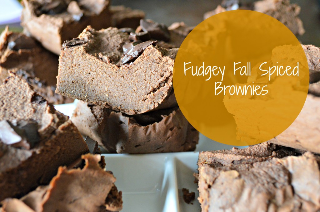 fall spiced brownies