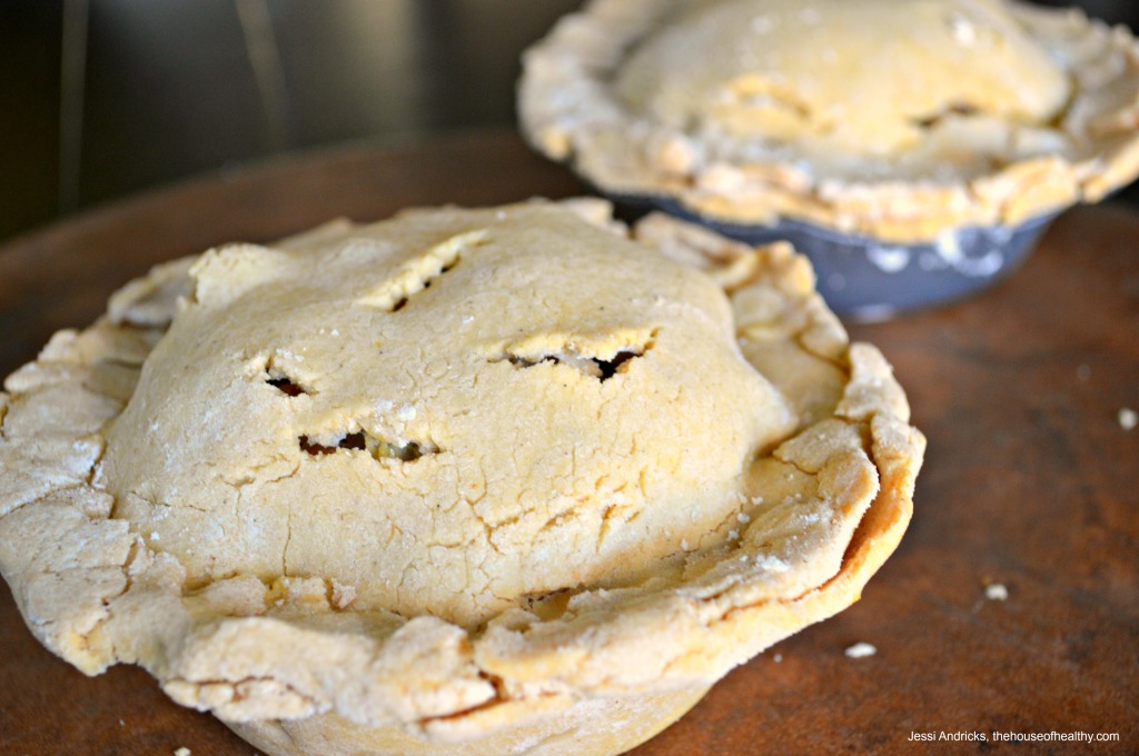 two mini pot pies