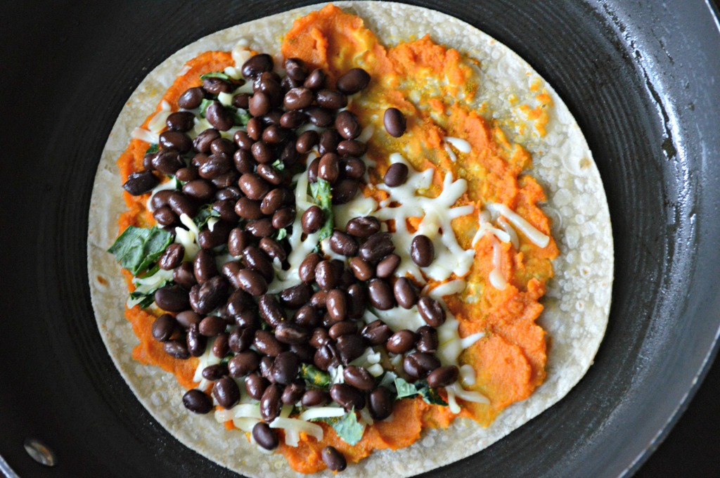 Black Bean and Pumpkin Quesadilla