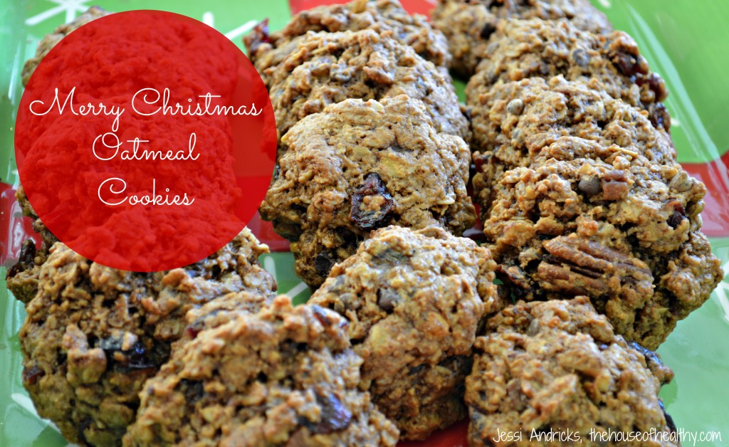 merry christmas oatmeal cookies