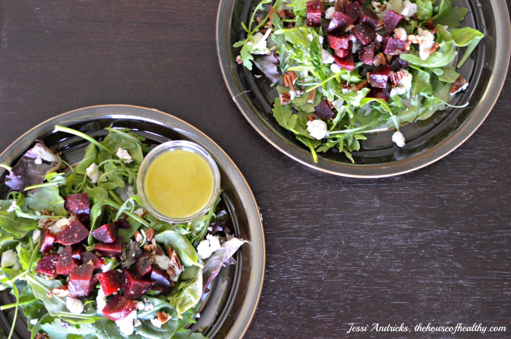 Beet and white balsamic salad