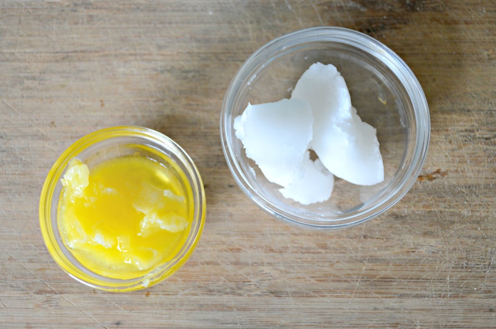 ghee and coconut oil