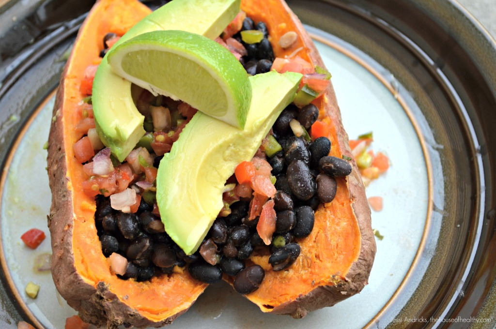 Black Bean Sweet Potato Close-up