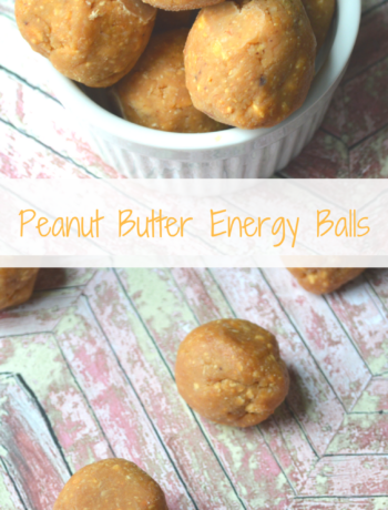 Peanut Butter Energy Balls Banner