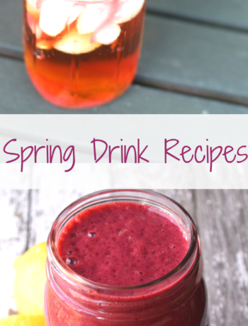 Spring Drink Recipes Banner